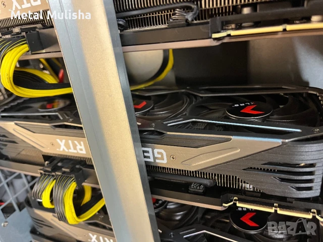 6U Компютърна кутия за копачка 4 видео карти, снимка 3 - Захранвания и кутии - 50884752