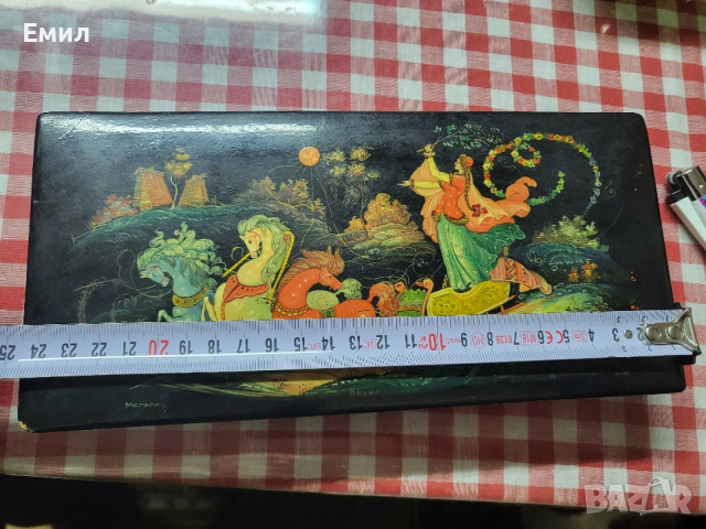 Колекционерска лакова кутия МСТЕРА СССР , снимка 7 - Колекции - 53668146