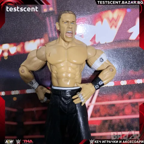 Екшън фигура WWE John Cena Джон Сина Jakks Basic Black Cenation figure играчка, снимка 1 - Колекции - 49552492