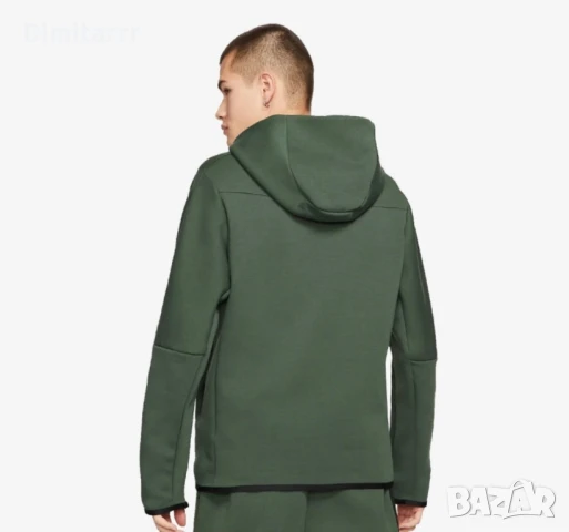 Nike Tech Fleece 1/2 Zip Hoodie S-M, снимка 4 - Спортни дрехи, екипи - 50889017