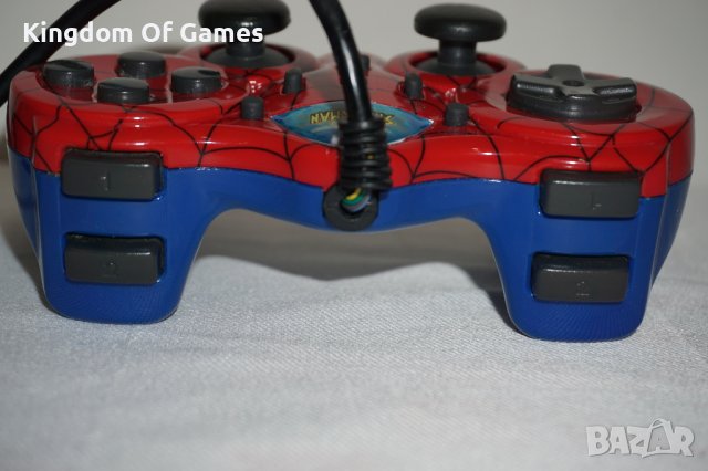 Оригинален джойстик Spider-Man Marvel Naki за Playstation 2  ТЕСТВАН И РАБОТЕЩ, снимка 16 - Аксесоари - 41291690