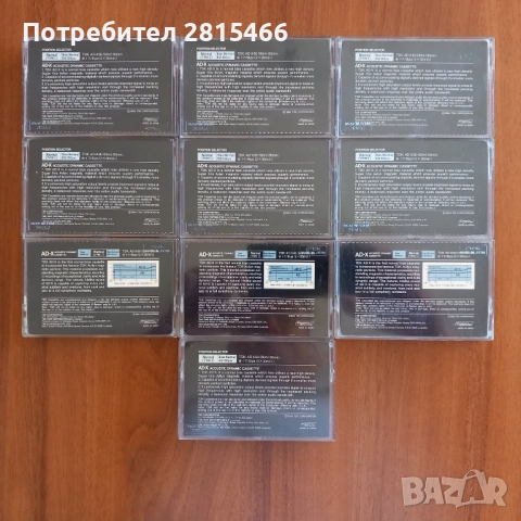 TDK AD-X C60 ЛОТ 10бр. аудио касети, снимка 10 - Декове - 51809582