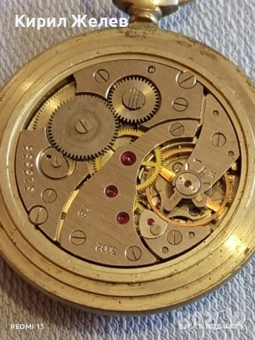 Стар джобен часовник МЪЛНИЯ СССР работи тема КОРАБИ перфектно състояние 52257, снимка 6 - Антикварни и старинни предмети - 52478917