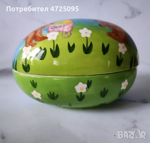 Керамично яйце, снимка 5 - Декорация за дома - 53501300