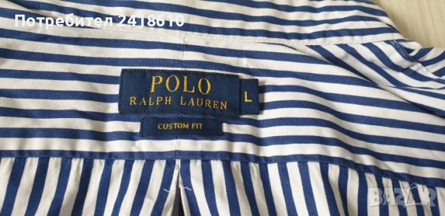 POLO Ralph Lauren  Cotton Custom Fit Mens Size L ОРИГИНАЛ! НОВО! Мъжка Риза!, снимка 16 - Ризи - 50577795
