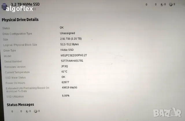 Samsung NVMe PM1725 3.2TB PCIe x8 3.0 Low Profile SUN OEM F320 SSD Server Grade, снимка 4 - Твърди дискове - 47512791