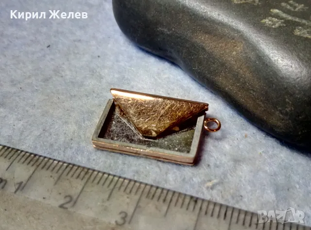 НЕЖЕН ПОЗЛАТЕН ВИНТИДЖ СТИЛ ПЕНДАНТ АРТ ВИСУЛКА от БЛАГОРОДНА СТОМАНА 48822, снимка 2 - Колиета, медальони, синджири - 48842398