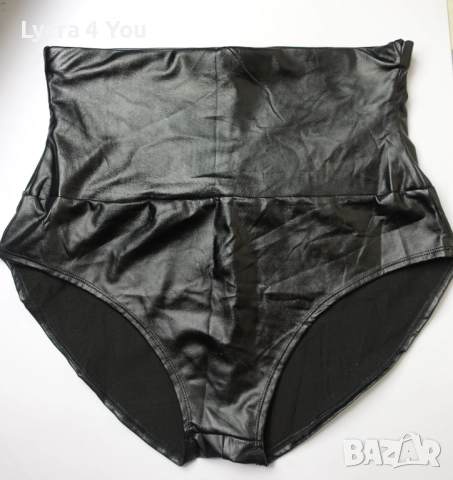 XL дамска кожена бикина с висока талия, снимка 4 - Бельо - 52148014