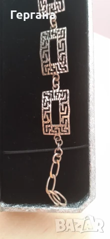 Сребърна гривна, снимка 5 - Гривни - 51320122