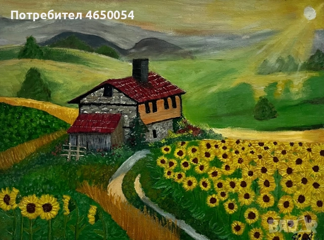 Картина размер 40/30, маслени бои, лакирана