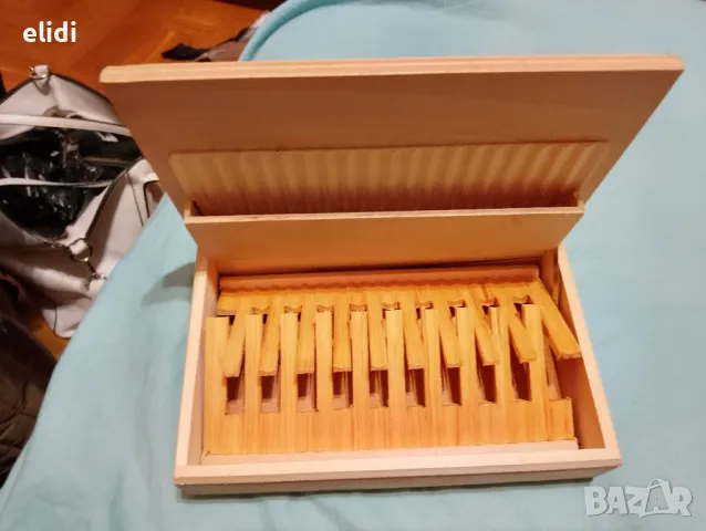 Нова дървена кутия за цигари, снимка 2 - Антикварни и старинни предмети - 48682230