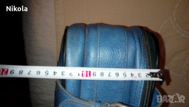 Куфар естествена кожа - Марко Поло син Marco Polo Suitcase, снимка 16 - Куфари - 34495696