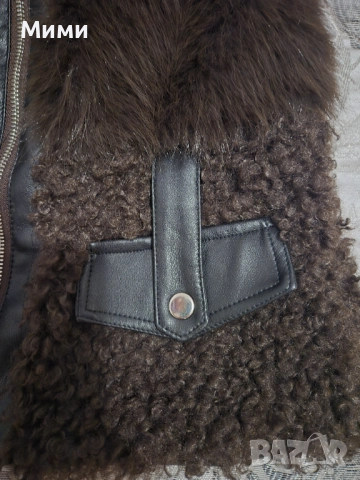 Нов топъл елек от еко кожа, снимка 2 - Елеци - 52673129