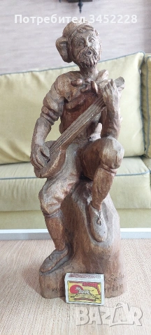 дърворезба за ценители височина 38см , снимка 7 - Декорация за дома - 53836071