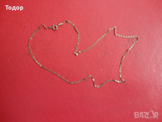 Уникална позлатена сребърна верижка колие 925, снимка 5 - Колиета, медальони, синджири - 41654669