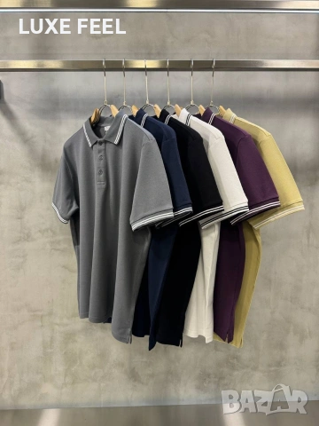 Dior 🔹Мъжка Черна Тениска с Яка , снимка 2 - Тениски - 53699442