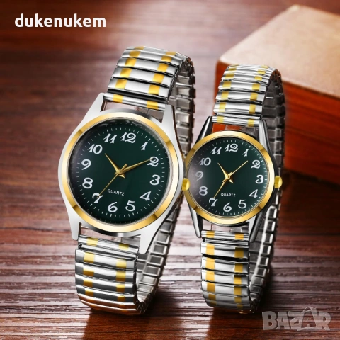 Мъжки кварцов часовник, ултратънък, зелен циферблат, снимка 7 - Мъжки - 53172522