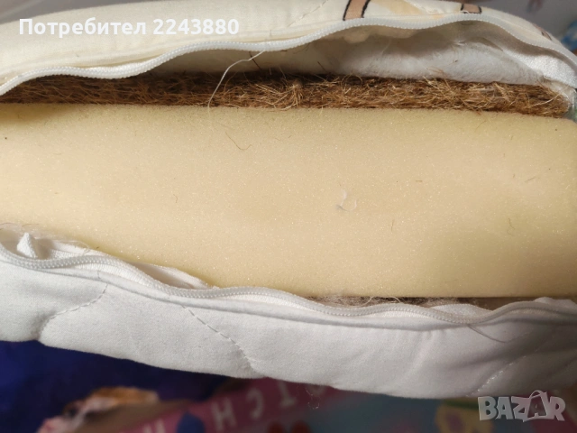 Продавам в добро състояние матрак 65/110/10 за бебешка кошара, снимка 5 - Матраци - 53204809