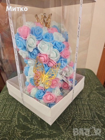 Мечета големи и малки от рози за любими хора, снимка 8 - Изкуствени цветя - 52989502