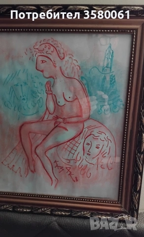 Казаков"Медитация", снимка 4 - Антикварни и старинни предмети - 53432245