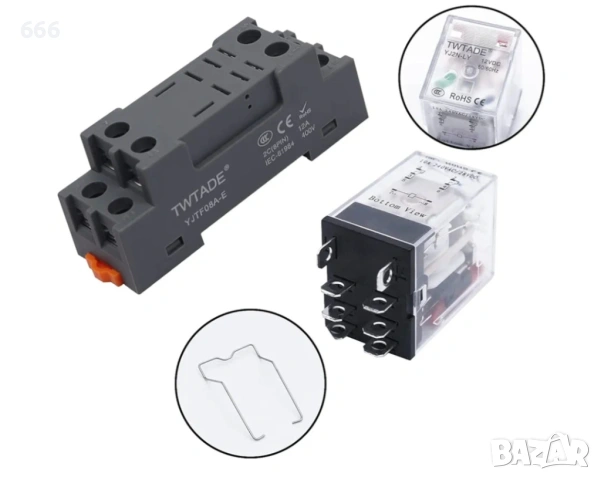 Електромагнитно реле с бобина, снимка 6 - Друга електроника - 53432887