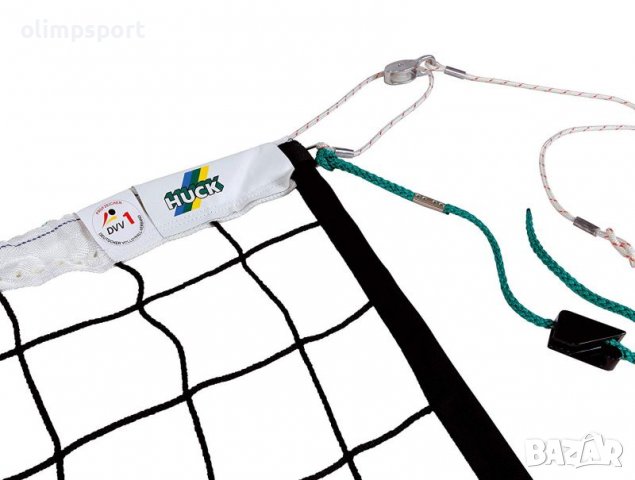 Безвъзлова волейболна мрежа HUCK – най-висок клас DVV1 одобрена VL5099-06 , снимка 6 - Волейбол - 39724352