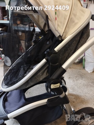  Комбинирана бебешка количка, снимка 3 - Детски колички - 44358110