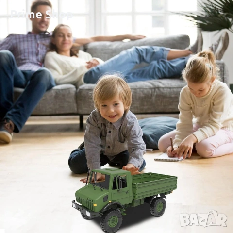 RC Военен камион 4WD 1:12 с 2.4GHz дистанционно управление, снимка 9 - Коли, камиони, мотори, писти - 53731838