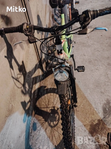 26 цола алуминиев велосипед с 21 скорости усилени капли амортисьори предни и задни като нов , снимка 6 - Велосипеди - 53276399