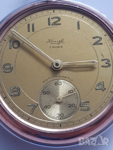 Джобен часовник Kenzle 7 rubis, снимка 1 - Антикварни и старинни предмети - 33956117