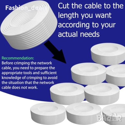 Нов изключително дълъг Високоскоростен интернет кабел 40 метра , снимка 3 - Друга електроника - 41756916