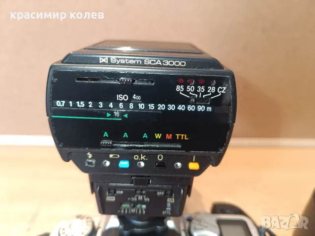 фотоапарат "Canon EOS 50" със светкавица "METZ SCA3000", снимка 9 - Фотоапарати - 50149835
