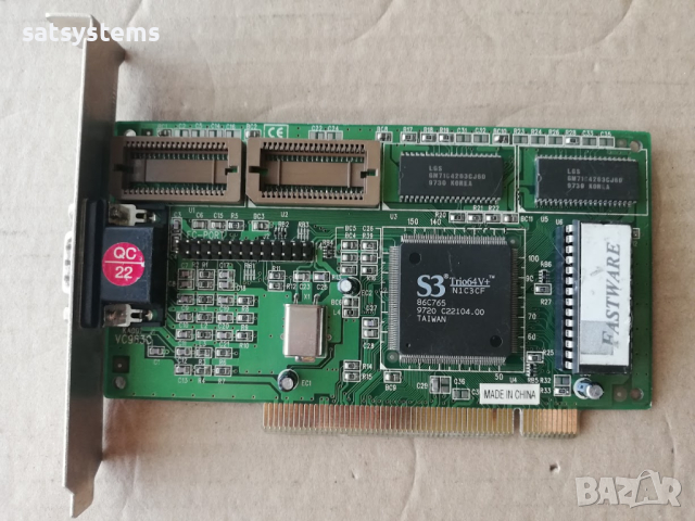 Видео карта S3 Trio64V+ Fastware 2MB PCI