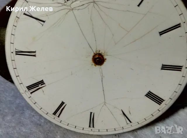 МЕХАНИЗЪМ от РЯДЪК СТАР КОЛЕКЦИОНЕРСКИ ШВЕЙЦАРСКИ ДЖОБЕН ЧАСОВНИК с РИМСКИ ЦИФЕРБЛАТ 49623, снимка 10 - Антикварни и старинни предмети - 48578760