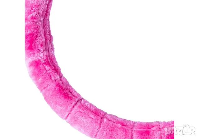 калъф за волан на автомобил розов плюш велур M 37-39см, снимка 3 - Аксесоари и консумативи - 47517562