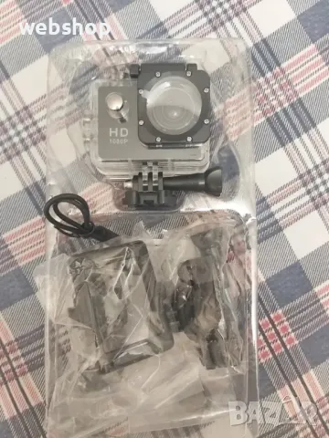 ПРОМО!! Спортна видео камера HD 1080P с аксесоари, Екшън Камера, снимка 5 - Камери - 50092514