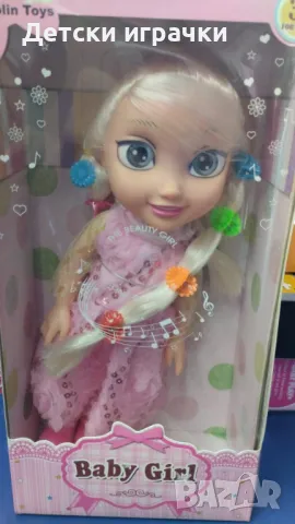 Кукла Елза със светеща коса музикална , снимка 5 - Кукли - 48569595