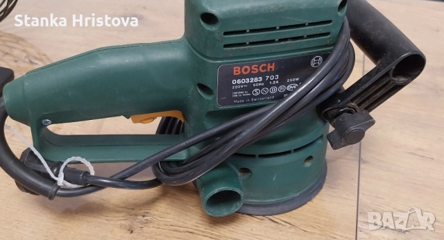 Електрически Ексцентричен шлайф Bosch 250w., снимка 3 - Други инструменти - 52119813