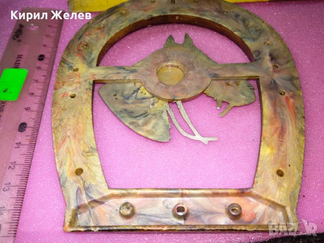 СТАРА КЪСМЕТЛИЙСКА БАКЕЛИТЕНА ПОДКОВА с КОНЧЕ ПАНО За КОЛЕКЦИЯ ДЕКОРАЦИЯ МЕХАНА 42868, снимка 9 - Декорация за дома - 44150804