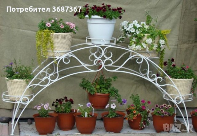 Цветарници и стойки за цветя и саксии от ковано желязо , снимка 11 - Саксии и кашпи - 40218983