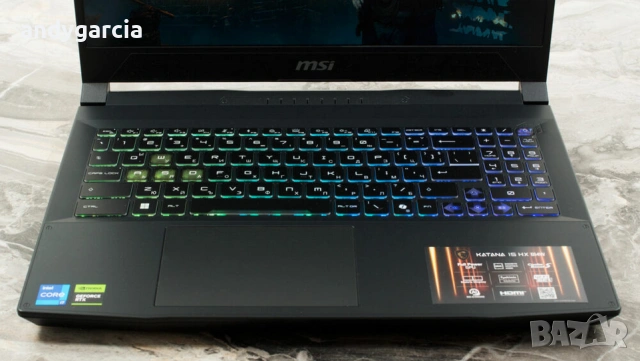 Intel Core i7 14650HX/Nvidia RTX 5070 8GB/15.6 2K 165Hz 100%DCI-P3/16GB RAM/512GB NVMe/MSI Katana 15, снимка 10 - Лаптопи за игри - 53388638