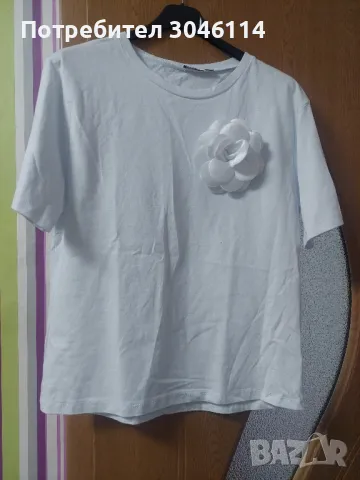 дамска тениска с цвете