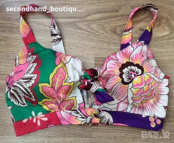 Комплект от дънки и флорален топ с подплънки !, снимка 6 - Комплекти - 50334369