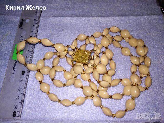 ПРЕКРАСЕН СТАР ТРОЕН РЕТРО ГЕРДАН с МЪНИСТА и ФИЛИГРАННА ЗАКОПЧАЛКА ПОЗЛАТЕН БРОНЗ 34657, снимка 10 - Антикварни и старинни предмети - 39141646