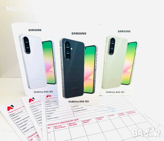 НОВ! Samsung Galaxy A56 5G 256GB Graphite / Olive / Gray 2г.Гаранция!, снимка 3 - Samsung - 53663645