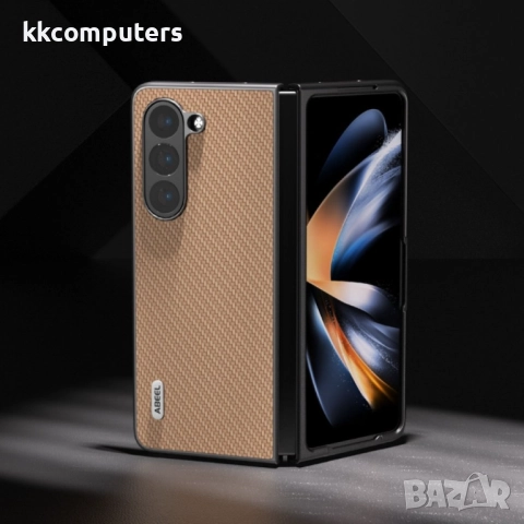 Samsung Galaxy Z Fold6 Удароустойчив ABEEL Carbon Fiber Калъф и Протектор, снимка 8 - Калъфи, кейсове - 51955600