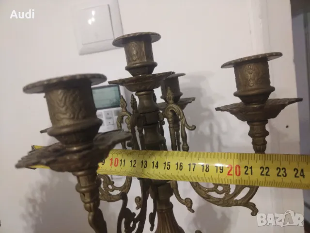 Комплект каминен часовник с два свещеника. , снимка 8 - Колекции - 48917253