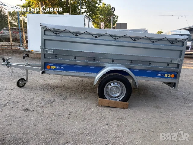 Туристическо, самосвално ремарке VESTA LIGHT 23 с допълнителни канати и плосък брезент, снимка 3 - Ремаркета - 55786342
