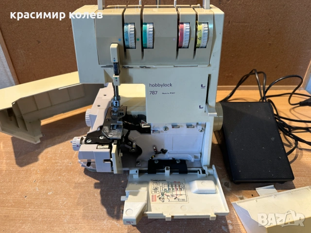 4 конечен оверлог "PFAFF Hobby Lock 787", снимка 8 - Шевни машини - 53265798