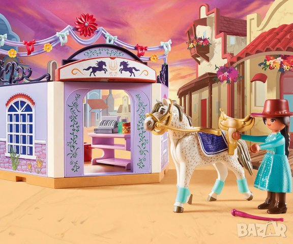 Playmobil - Спирит: Магазин за аксесоари за коне в Мирадеро, снимка 3 - Конструктори - 38933420